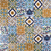 Wati - dekoracyjny patchwork z Tunezji 10 x 10 cm