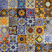 Colorido  - wielobarwny meksykański patchwork - 30 sztuk