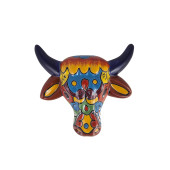Vaca - ozdobna głowa byka - ceramika Talavera