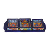 Cuadros - ceramiczny półmisek Talavera do przekąsek - 4 części