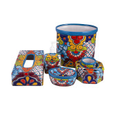 Agua - ceramiczny zestaw łazienkowy z Meksyku