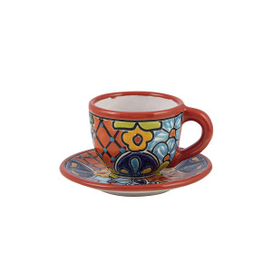 Juego - zestaw do herbaty - ceramika Talavera - 9 części