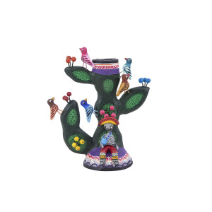 Cactus y muertos - świecznik z Meksyku