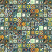 Verdicino -  małe płytki meksykańskie 5x5 - 120 sztuk