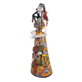 Frida Lisa - tradycyjna figura z Meksyku z motywem Talavera