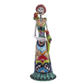 Frida Guacamayo - tradycyjna figura z Meksyku z motywem Talavera