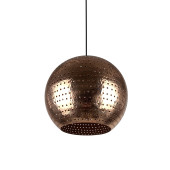 Bola L - świecąca kulista lampa miedziana z meksyku