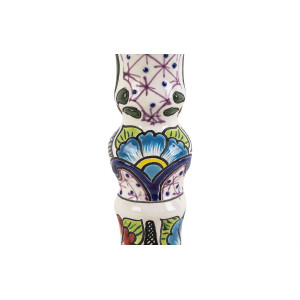 Candelero - meksykański ceramiczny świecznik