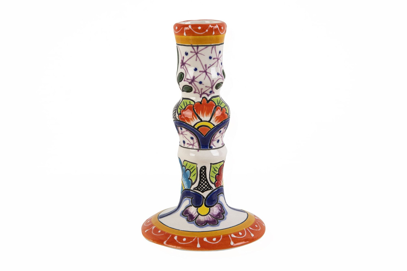 Candelero - meksykański ceramiczny świecznik