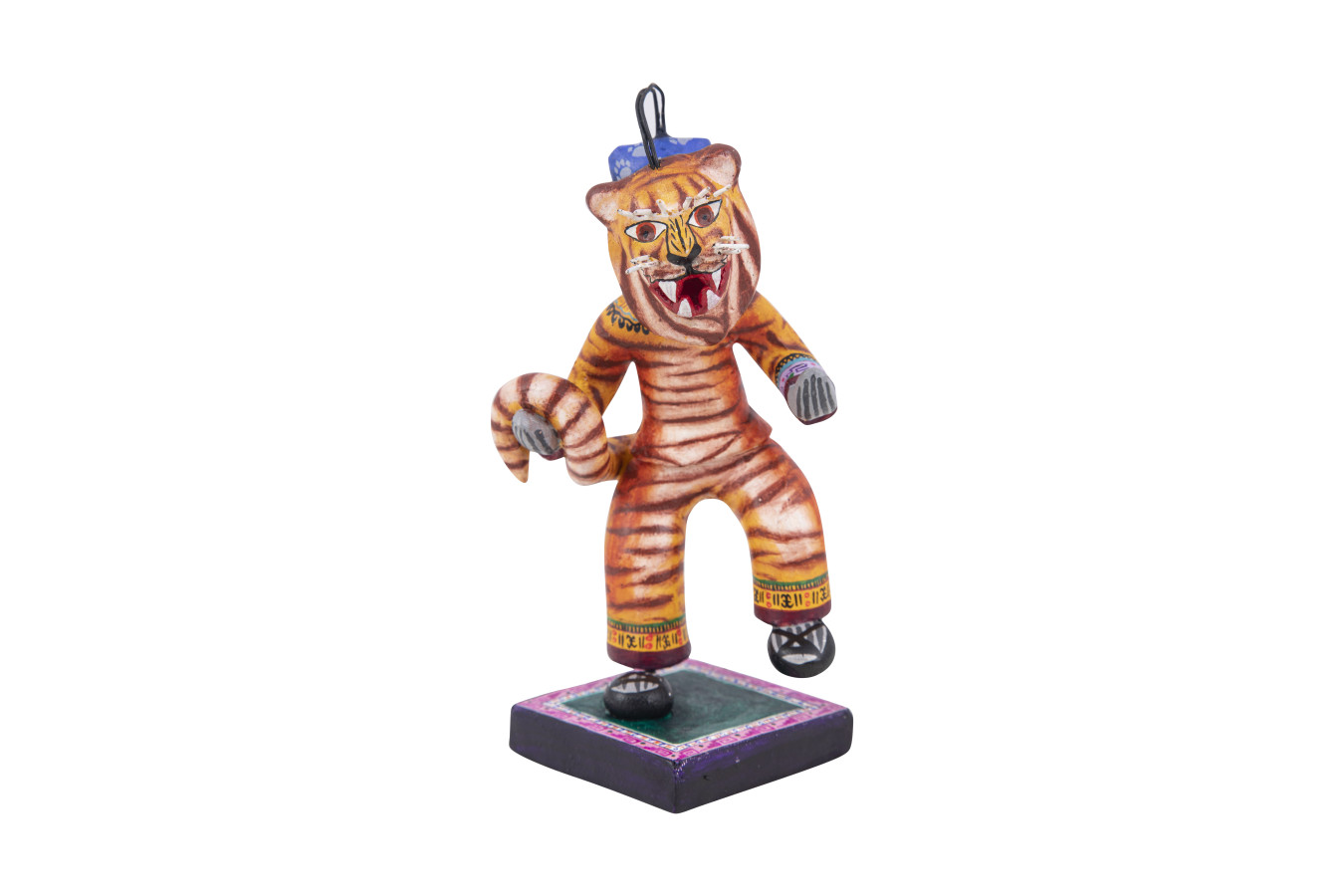 Hombre tigre - Figurka człowiek-tygrys sztuka popularna Meksyk