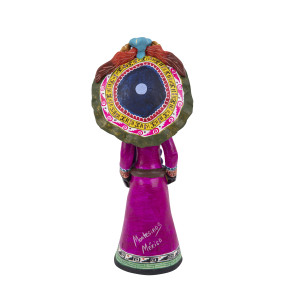 Catrina bulto - Figurka Catrina rękodzieło z gliny, wys. 20 cm