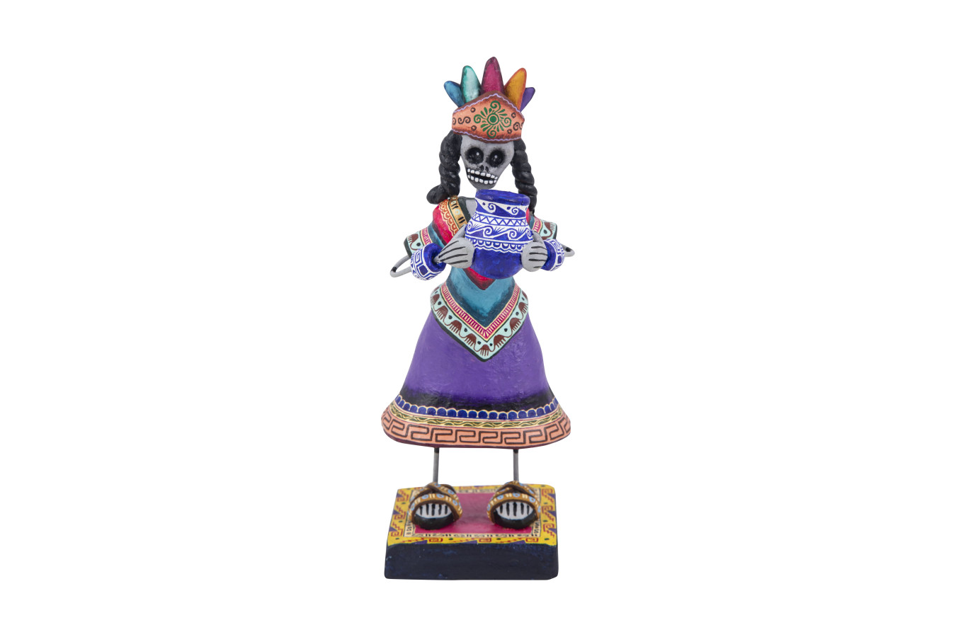Malinche - Figurka meksykańska z gliny, sztuka folkowa