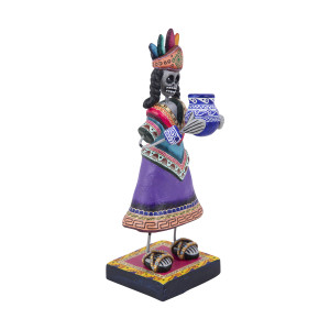 Malinche - Figurka meksykańska z gliny, sztuka folkowa