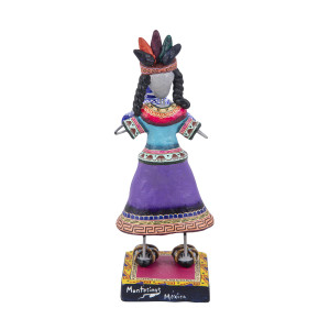 Malinche - Figurka meksykańska z gliny, sztuka folkowa