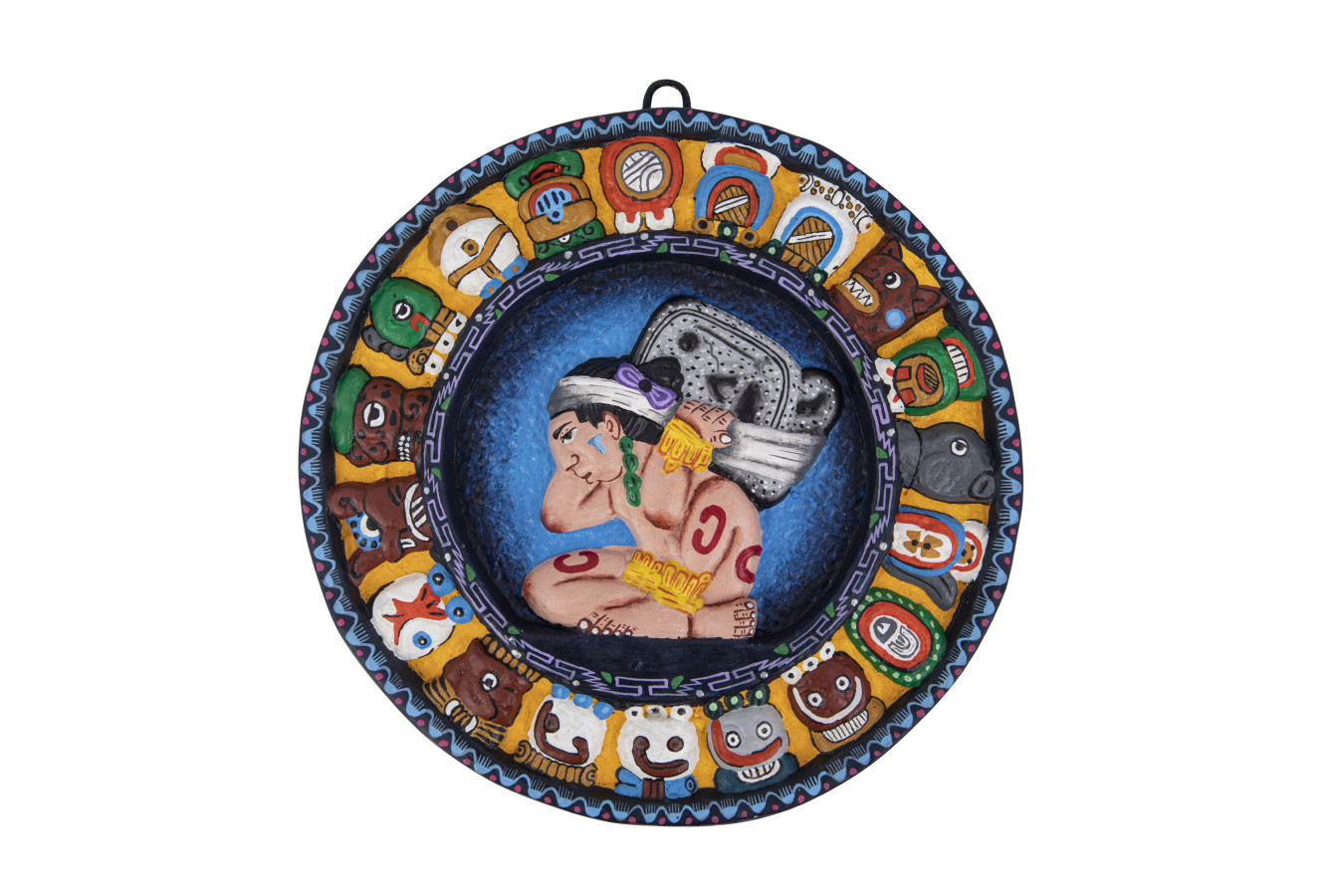 Calendario Maya - Wisząca figurka kalendarz Majów, śr. 18 cm