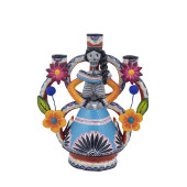 Candelero muerte mujer - Świecznik z Meksyku, wys. 27 cm