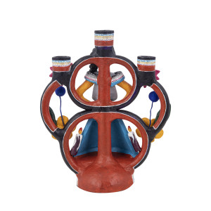 Candelero muerte mujer - Świecznik z Meksyku, wys. 27 cm