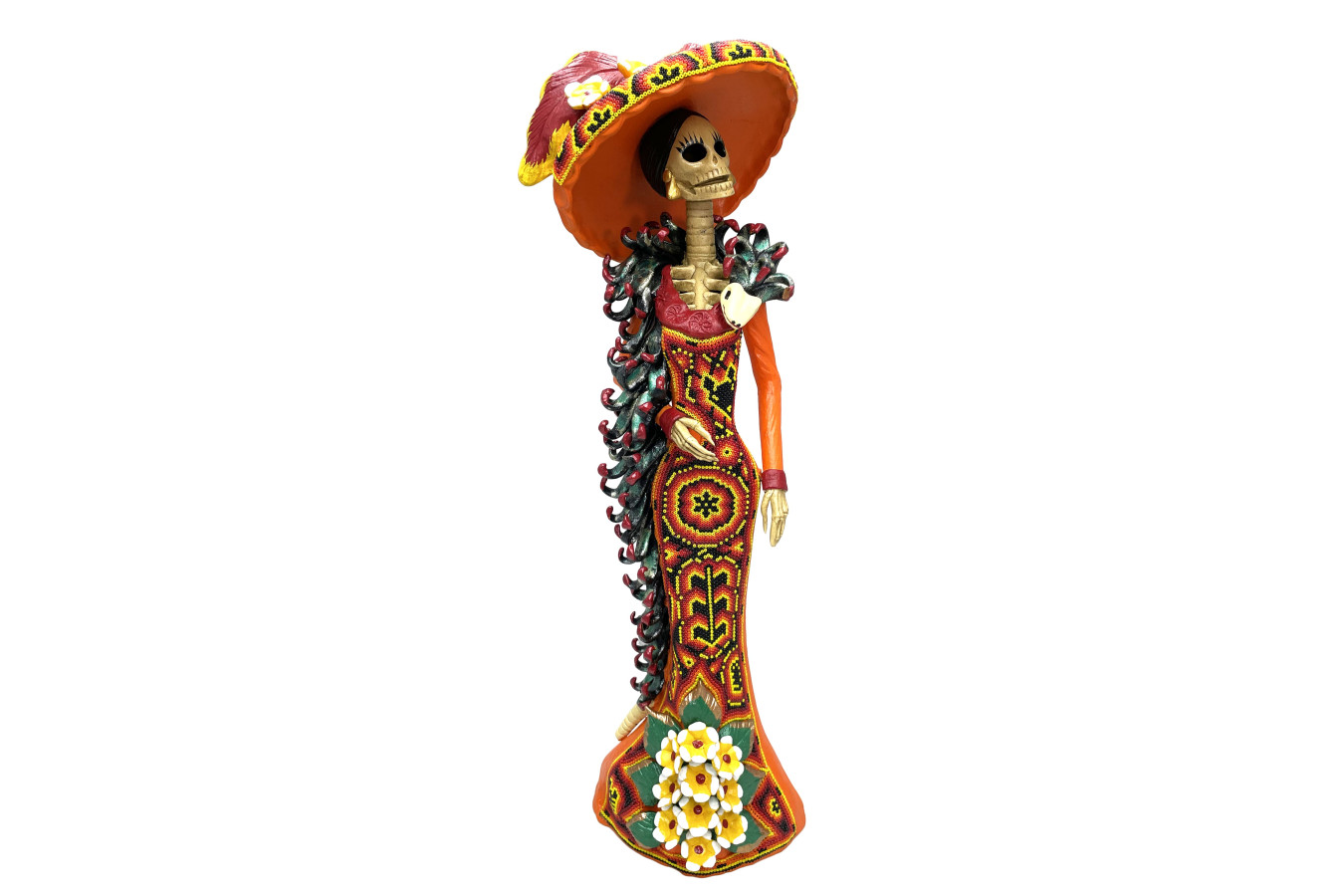 Figurka Catrina Capula, rękodzieło z Meksyku