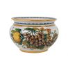 Vaso di limoni e uva S - włoska doniczka ceramiczna