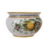 Vaso di limoni e uva S - włoska doniczka ceramiczna