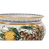Vaso di limoni e uva S - włoska doniczka ceramiczna