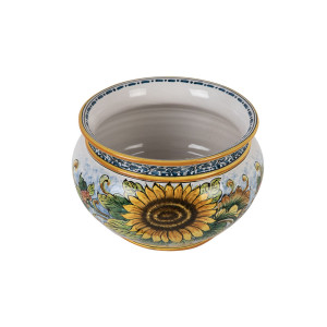 Sycylijska ceramiczna doniczka - Vaso di girasoli S
