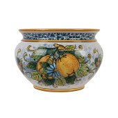 Ręcznie robiona sycylijska doniczka - Vaso di limoni S