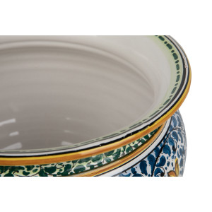 Vaso fiori di limoni M - ręcznie malowana włoska doniczka
